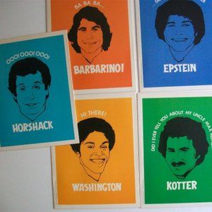 WELCOME BACK KOTTER Vintage Folder Set Of 5 Mead